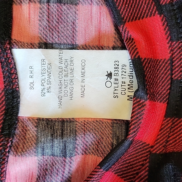 Buffalo plaid high low dress/tunic top - Picture 5 of 5